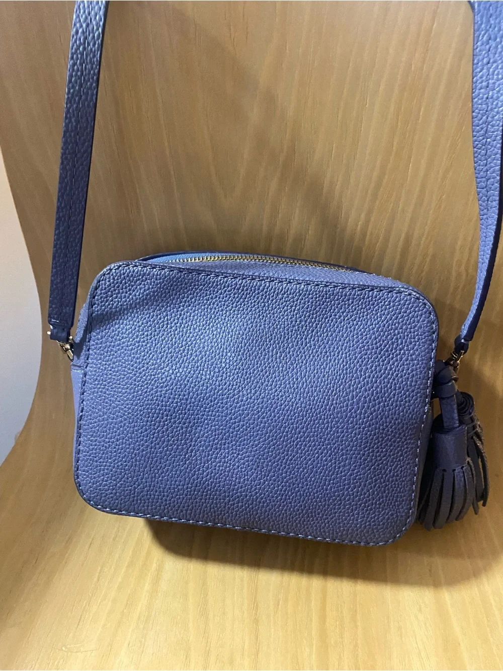 kate spade Pebbled Leather Crossbody in Violet